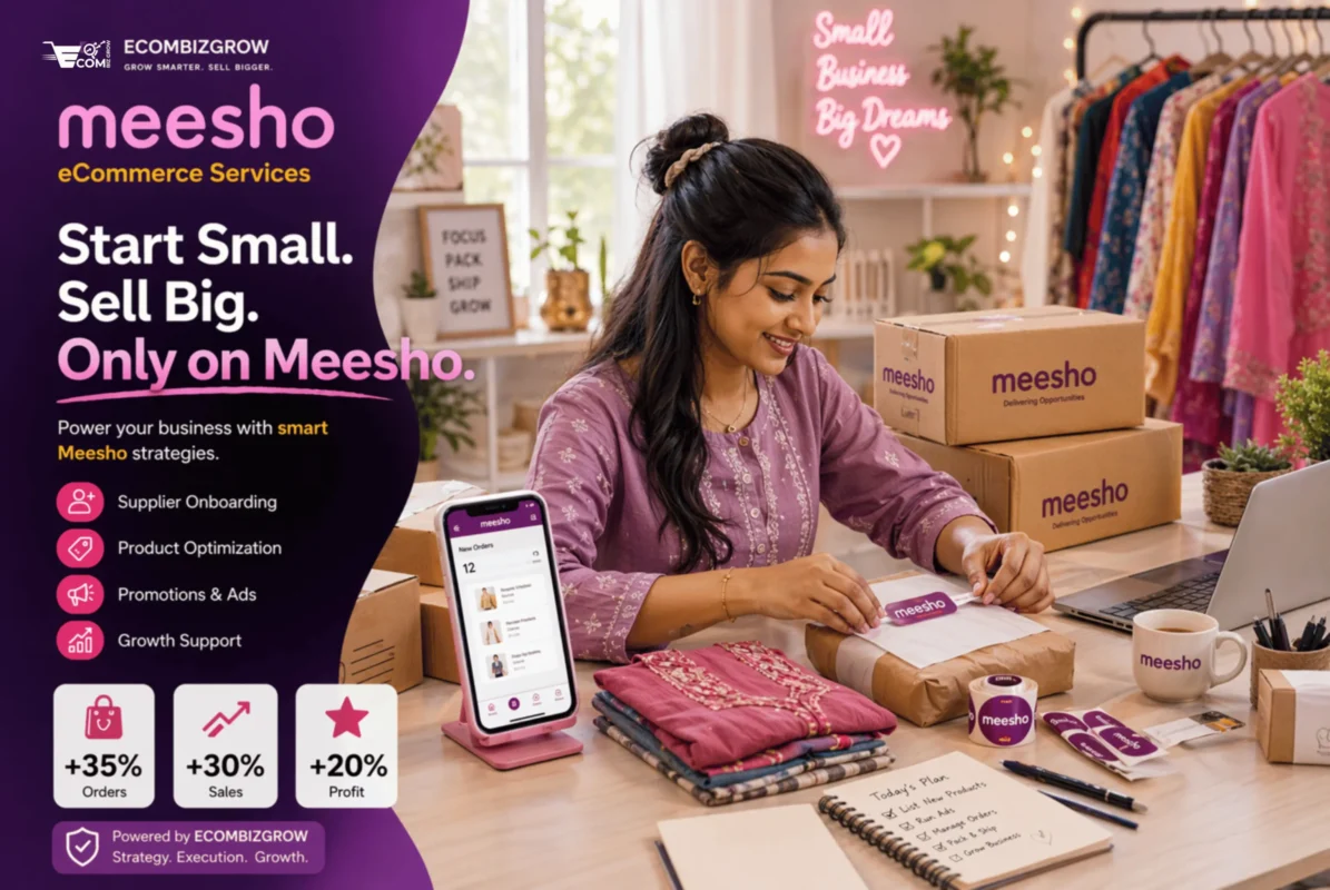 meesho ecommerce services to grow sales, optimize product listings and increase profits for online sellers
