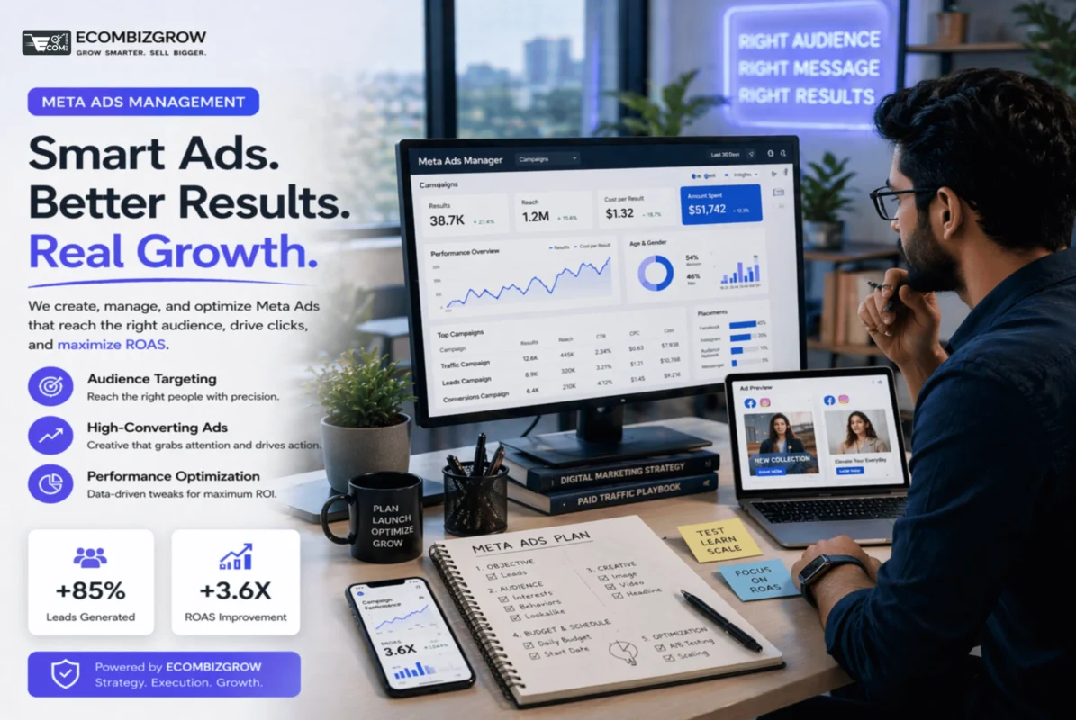 meta ads management services to generate leads, improve conversions and maximize return on ad spend