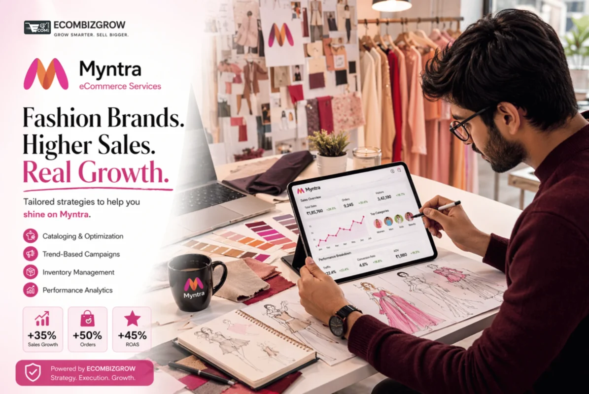 myntra ecommerce services for fashion brands to increase product visibility, sales and return on ad spend